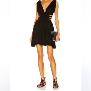 Express Short Draped Dress in Noir Sz S Women